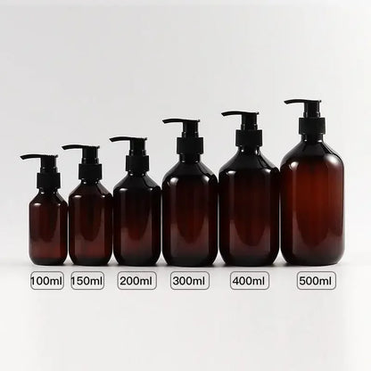 100/200/300/400/500Ml Empty Pump Refillable Bathroom Shampoo Shower Gel Bottles Dispenser Kitchen Dish Plastic Liquid Container