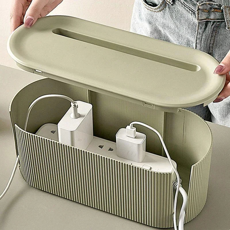 1Pc Wire Cable Storage Box Home and Office Supplies Socket Plug Organizer Box