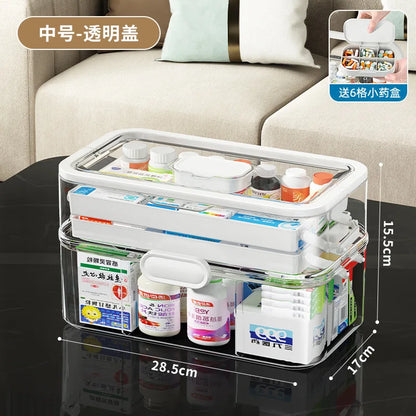 Multi-layer, Large, Household Medicine Box