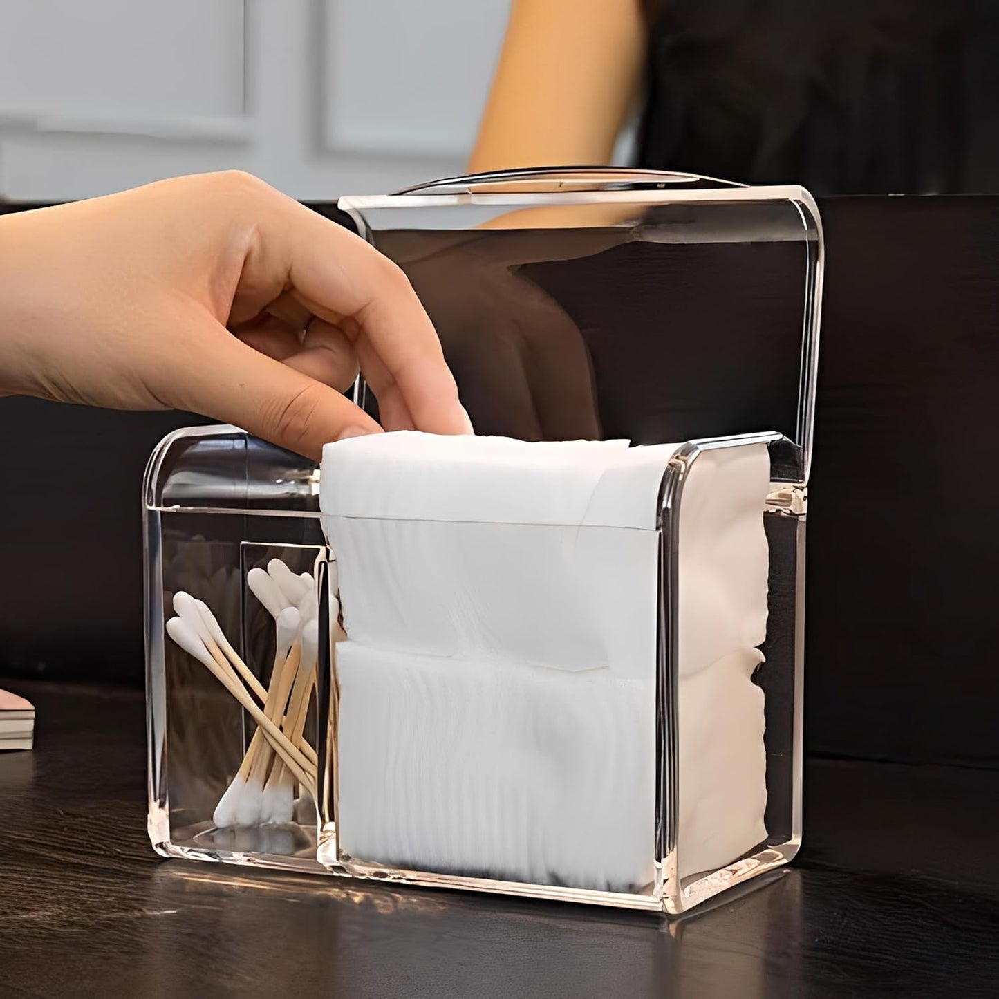 3-Compartment Qtip-Cotton Bud Organiser 