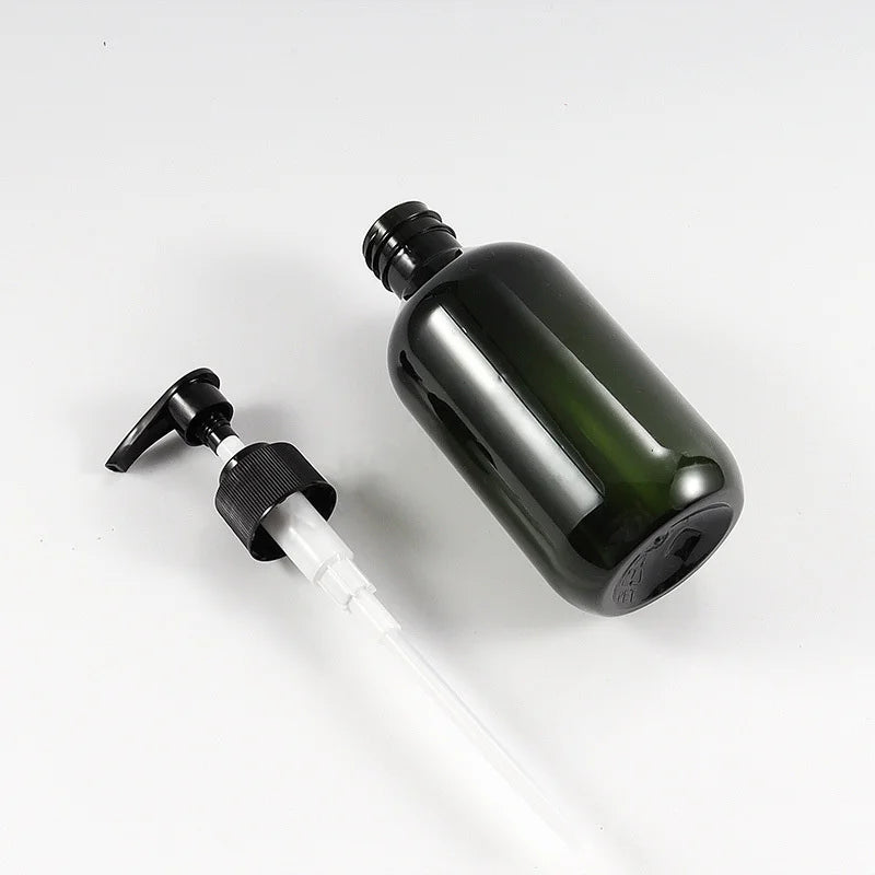 100/200/300/400/500Ml Empty Pump Refillable Bathroom Shampoo Shower Gel Bottles Dispenser Kitchen Dish Plastic Liquid Container