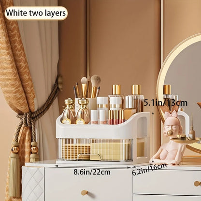 Large Capacity Transparent Drawer Jewellery Makeup Storage Box Multi-Layer Multi-Functional Desktop Organizer