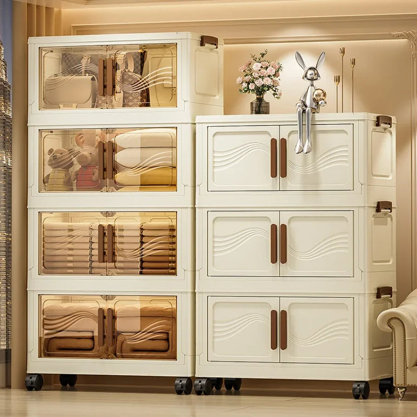 Foldable Storage Box with Clear Door