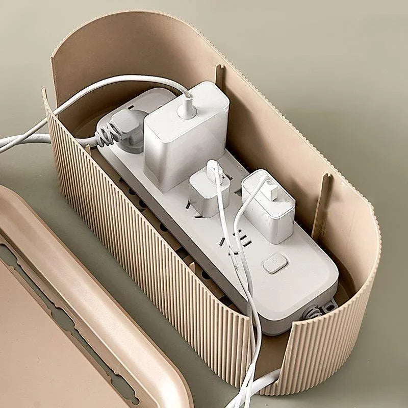 1Pc Wire Cable Storage Box Home and Office Supplies Socket Plug Organizer Box
