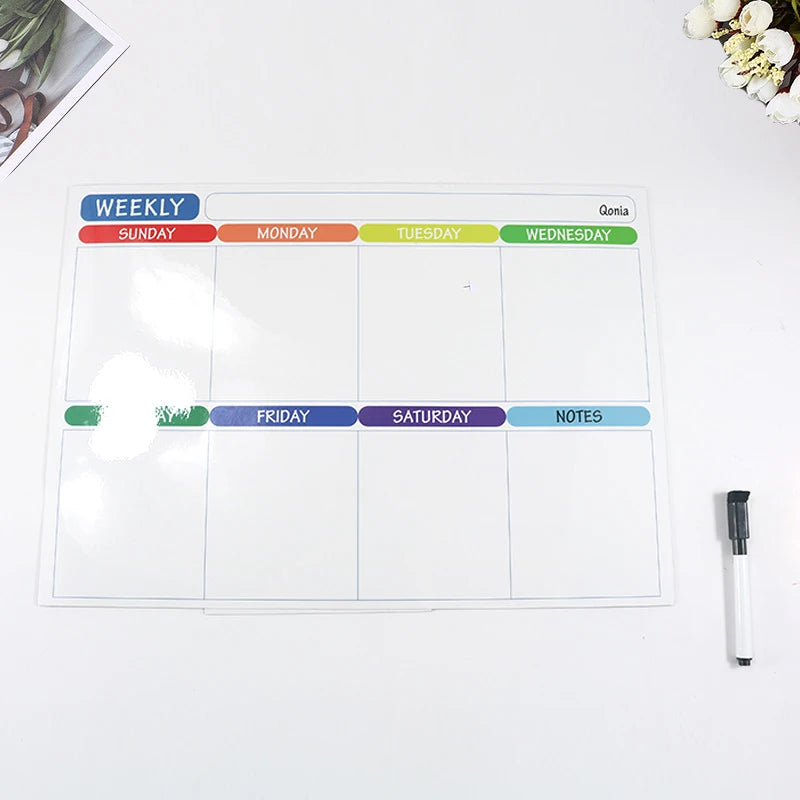 Magnetic Calendar for Fridge Monthly Weekly Planner Dry Erase 