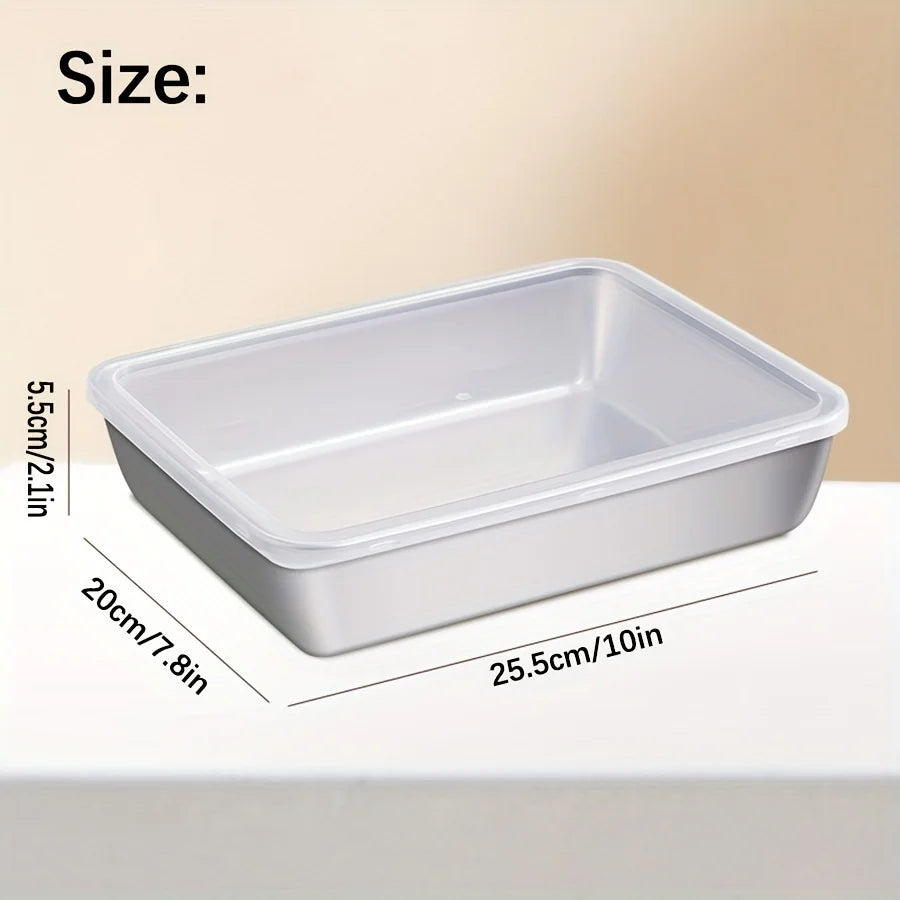 3-Piece Stainless Steel Food Storage Containers Set - Airtight Bpa-Free Kitchen Organizers for Fridge/Pantry/Dry Goods