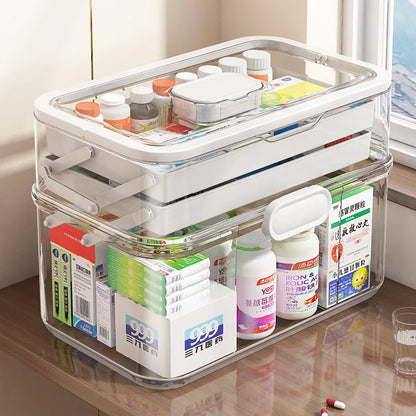 Multi-layer, Large, Household Medicine Box