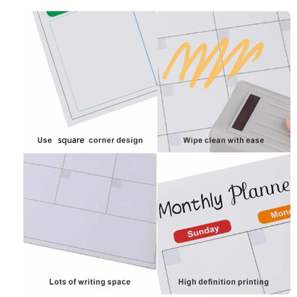 Magnetic Calendar for Fridge Monthly Weekly Planner Dry Erase 