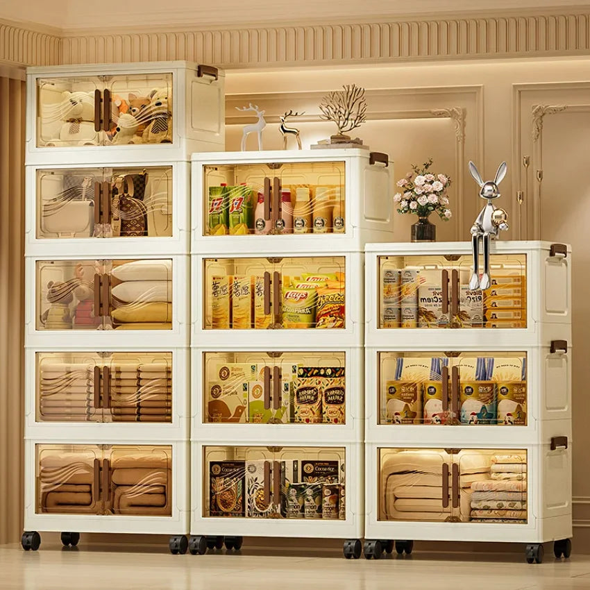 Foldable Storage Box with Clear Door