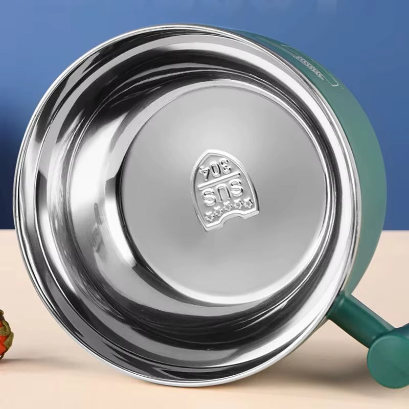 Stainless Steel Bowl with Lid for Instant Noodles Sealed and Portable Drain Bowl for Kitchen Utensils Instant Noodle Partner
