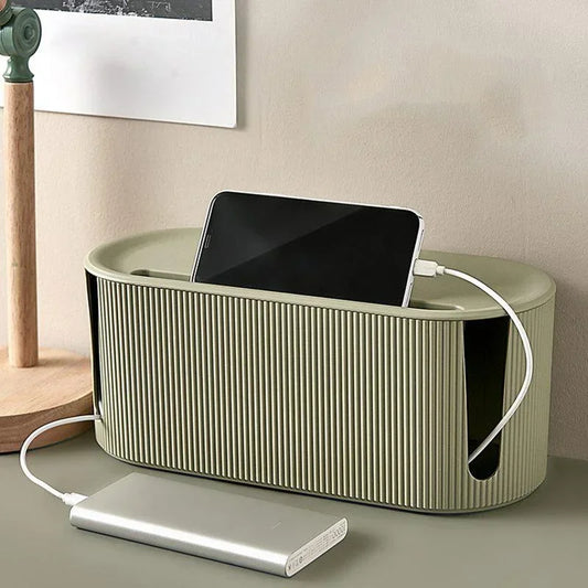 1Pc Wire Cable Storage Box Home and Office Supplies Socket Plug Organizer Box