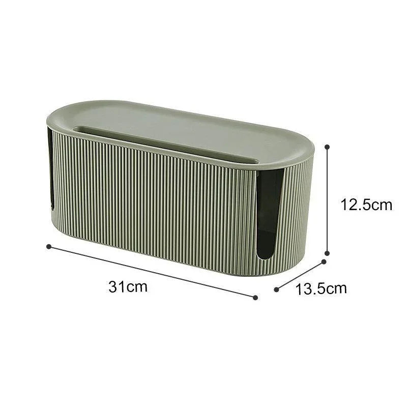 1Pc Wire Cable Storage Box Home and Office Supplies Socket Plug Organizer Box