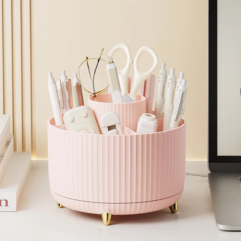 360 Rotating Makeup Desktop Organizer