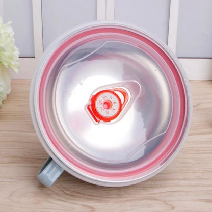 1PCS Stainless Steel Bowl with Handle Solid Color anti Scalding Instant Noodles Mixing Bowl Kitchen Tableware Food Accessory