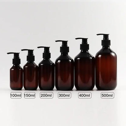 100/200/300/400/500Ml Empty Pump Refillable Bathroom Shampoo Shower Gel Bottles Dispenser Kitchen Dish Plastic Liquid Container